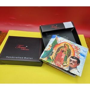 Wallet Virgen de Guadalupe , Jesus Malverde & San Judas Bi-Fold in gift box
